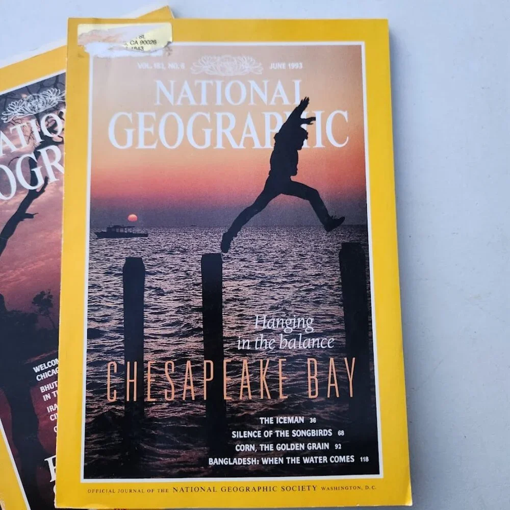 2X Vintage National Geographic Magazine Bundle Set Magazines Random 2 Magazines